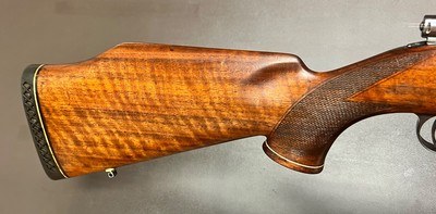 1956 WEATHERBY SOUTH GATE CA MAUSER ACTION .257 WEATHERBY MAG SWAROVSKI HABICHT 3-12X56 SCOPE STUNNING WOOD CLASSIC AMERICAN SPORTING RIFLE - Image 15 of 21