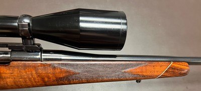 1956 WEATHERBY SOUTH GATE CA MAUSER ACTION .257 WEATHERBY MAG SWAROVSKI HABICHT 3-12X56 SCOPE STUNNING WOOD CLASSIC AMERICAN SPORTING RIFLE - Image 11 of 21
