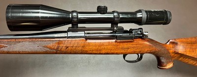 1956 WEATHERBY SOUTH GATE CA MAUSER ACTION .257 WEATHERBY MAG SWAROVSKI HABICHT 3-12X56 SCOPE STUNNING WOOD CLASSIC AMERICAN SPORTING RIFLE - Image 3 of 21