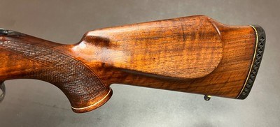 1956 WEATHERBY SOUTH GATE CA MAUSER ACTION .257 WEATHERBY MAG SWAROVSKI HABICHT 3-12X56 SCOPE STUNNING WOOD CLASSIC AMERICAN SPORTING RIFLE - Image 13 of 21