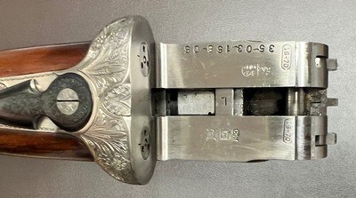 UGARTECHEA 16GA ROUND BODY SIDELOCK EJECTOR UPLAND CLASSIC GRADE V 28” IC/M BARRELS NICLEY FIGURED WOOD EXCELLENT ORIGINAL CONDITION BUILT IN 2005 - Image 20 of 20
