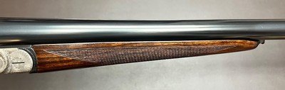 UGARTECHEA 16GA ROUND BODY SIDELOCK EJECTOR UPLAND CLASSIC GRADE V 28” IC/M BARRELS NICLEY FIGURED WOOD EXCELLENT ORIGINAL CONDITION BUILT IN 2005 - Image 9 of 20