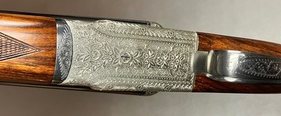 UGARTECHEA 16GA ROUND BODY SIDELOCK EJECTOR UPLAND CLASSIC GRADE V 28” IC/M BARRELS NICLEY FIGURED WOOD EXCELLENT ORIGINAL CONDITION BUILT IN 2005 - Image 6 of 20