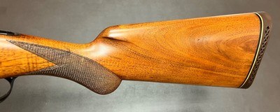 BROWNING SUPERPOSED LIGHTNING TRAP 12GA 30” M/F IVORY BEADS FIGURED ROUND KNOB LONG TANG STOCK EXCELLENT CONDITION RARE CONFIGURATION BUILT IN 1959 - Image 14 of 20
