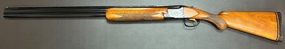BROWNING SUPERPOSED LIGHTNING TRAP 12GA 30” M/F IVORY BEADS FIGURED ROUND KNOB LONG TANG STOCK EXCELLENT CONDITION RARE CONFIGURATION BUILT IN 1959 - Image 17 of 20