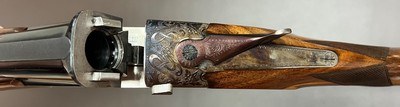 MAUSER MODEL 496 (RENATO GAMBA) SBT 12GA 32” FULL CHOKE BARREL FULL COVERAGE SCROLL ENGRAVED ACTION VERY NICELY SETUP TRAP SINGLE BUILT IN 1971 - Image 4 of 21
