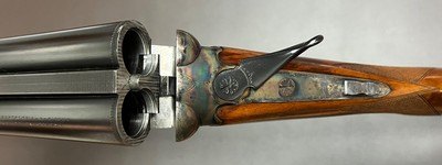 ABERCROMBIE & FITCH (BUILT BY ZOLI & F.lil.RIZZINI) 12GA BOXLOCK EJECTOR 26” IC/M BARRELS FIGURED WOOD TOP QUALITY ITALIAN GAME GUN BUILT IN 1968 - Image 6 of 22