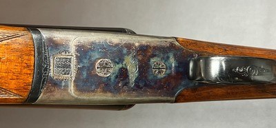 ABERCROMBIE & FITCH (BUILT BY ZOLI & F.lil.RIZZINI) 12GA BOXLOCK EJECTOR 26” IC/M BARRELS FIGURED WOOD TOP QUALITY ITALIAN GAME GUN BUILT IN 1968 - Image 10 of 22