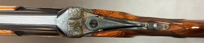CHARLES DALY LIGHTWEIGHT 28GA O/U 26 1/4” IC/IM BARRELS 5LBS 8OZ FIGURED WOOD STUNNING SMALLBORE FRENCH FITTED CASE BUILT IN 1950 - Image 5 of 25
