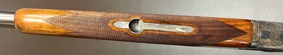 CHARLES DALY LIGHTWEIGHT 28GA O/U 26 1/4” IC/IM BARRELS 5LBS 8OZ FIGURED WOOD STUNNING SMALLBORE FRENCH FITTED CASE BUILT IN 1950 - Image 11 of 25