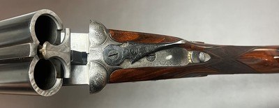 JAMES PURDEY 12 BORE BEST SIDELOCK EJECTOR 28” IC/IC BARRELS NICLEY FIGURED WOOD LEATHER CASE WITH ACCESSORIES FINE CONDITION BUILT IN 1900 - Image 4 of 22