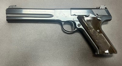 COLT WOODSMAN MATCH TARGET .22LR SECOND SERIES COLT WOOD GRIPS EXCELLENT ORIGINAL CONDITION BUILT IN 1953