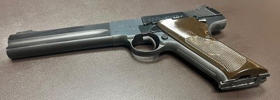 COLT WOODSMAN MATCH TARGET .22LR SECOND SERIES COLT WOOD GRIPS EXCELLENT ORIGINAL CONDITION BUILT IN 1953 - Image 5 of 10