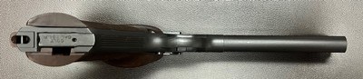 COLT WOODSMAN SECOND SERIES MATCH TARGET .22LR 6” BARREL COLT WOOD CHECKERED GRIPS WITH ADAPTER PRISTINE ORIGINAL CONDITION BUILT IN 1954 - Image 6 of 10
