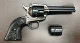 COLT NEW FRONTIER .22LR/.22MAG DUAL CYLINDERS 4 3/4” BARREL CASE COLORED FRAME EXCELLENT AS NEW CONDITION BUILT IN 1976 - Image 1 of 7