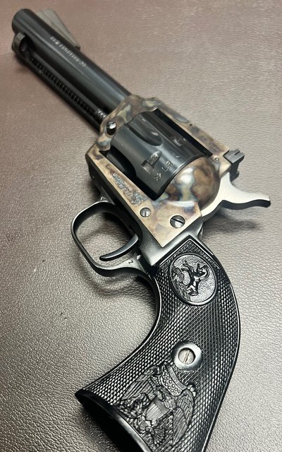 COLT NEW FRONTIER .22LR/.22MAG DUAL CYLINDERS 4 3/4” BARREL CASE COLORED FRAME EXCELLENT AS NEW CONDITION BUILT IN 1976 - Image 7 of 7
