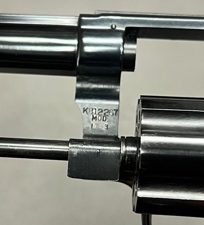 SMITH & WESSON K22 MASTERPIECE MODEL 17-3 6” PINNED BARREL TARGET GRIPS FINE ORIGINAL CONDITION BUILT IN 1968 - Image 8 of 10