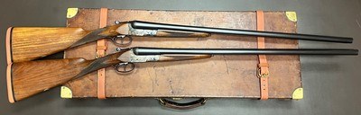 COGSWELL & HARRISON LONDON PAIR OF 12 BORE ASSISTED OPENING BOXLOCK EJECTORS 30” IC/M BARRELS FINE CONDITION CASED BUILT IN 1937 - Image 18 of 22