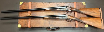 COGSWELL & HARRISON LONDON PAIR OF 12 BORE ASSISTED OPENING BOXLOCK EJECTORS 30” IC/M BARRELS FINE CONDITION CASED BUILT IN 1937 - Image 19 of 22