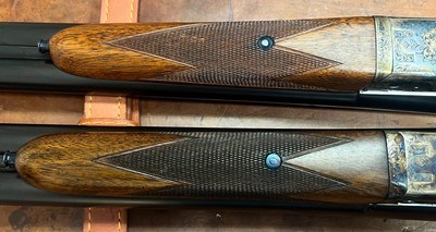 COGSWELL & HARRISON LONDON PAIR OF 12 BORE ASSISTED OPENING BOXLOCK EJECTORS 30” IC/M BARRELS FINE CONDITION CASED BUILT IN 1937 - Image 8 of 22