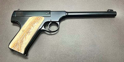COLT PRE WOODSMAN TARGET .22LR 6.5” BARREL STAG HORN GRIPS FINE CONDITION BUILT IN 1927 - Image 2 of 10