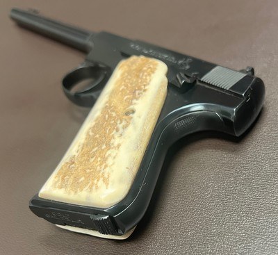COLT PRE WOODSMAN TARGET .22LR 6.5” BARREL STAG HORN GRIPS FINE CONDITION BUILT IN 1927 - Image 7 of 10