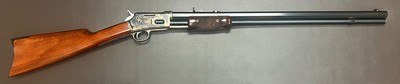UBERTI LIGHTNING 45 COLT PUMP ACTION RIFLE 24” OCTAGON BARREL FULL LENGTH MAGAZINE CASE COLORED ACTION EXCELLENT UNFIRED CONDITION BUILT IN 2013