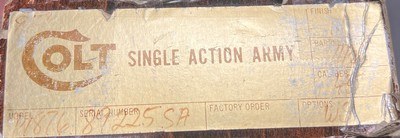 COLT SAA 45 COLT NICKEL PLATED MODEL #P1876 EXCELLENT ORIGINAL NIB CONDITION BUILT IN 1977 - Image 7 of 8