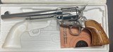 COLT SAA 45 COLT NICKEL PLATED MODEL #P1876 EXCELLENT ORIGINAL NIB CONDITION BUILT IN 1977 - Image 2 of 8