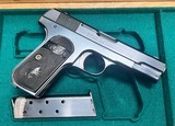 COLT 1908 .380 ACP FRENCH FITTED PRESENTATION CASE EXTRA THREADED BARREL FINE ORIGINAL CONDITION BUILT IN 1924 - Image 3 of 10