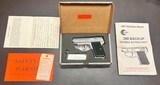 AMT BACKUP .380 DAO PISTOL 2.5” BARREL WITH EXCELLENT BORE TWO MAGAZINES BOX & ALL PAPERWORK - Image 1 of 8