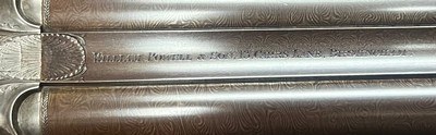 ANTIQUE WILLIAM POWELL & SON 20 BORE BAR IN WOOD HAMMERGUN 29” FINE DAMASCUS CYL/CYL BARRELS ABSOLUTELY STUNNING SMALLBORE HAMMERGUN BUILT IN 1876 - Image 5 of 23