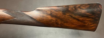 ANTIQUE WILLIAM POWELL & SON 20 BORE BAR IN WOOD HAMMERGUN 29” FINE DAMASCUS CYL/CYL BARRELS ABSOLUTELY STUNNING SMALLBORE HAMMERGUN BUILT IN 1876 - Image 16 of 23