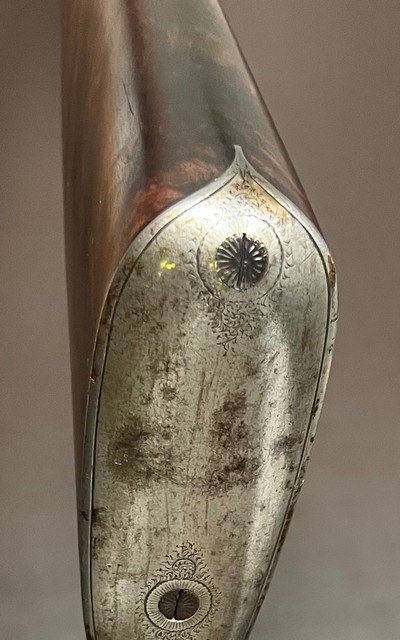 ANTIQUE WILLIAM POWELL & SON 20 BORE BAR IN WOOD HAMMERGUN 29” FINE DAMASCUS CYL/CYL BARRELS ABSOLUTELY STUNNING SMALLBORE HAMMERGUN BUILT IN 1876 - Image 18 of 23
