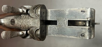 ANTIQUE WILLIAM POWELL & SON 20 BORE BAR IN WOOD HAMMERGUN 29” FINE DAMASCUS CYL/CYL BARRELS ABSOLUTELY STUNNING SMALLBORE HAMMERGUN BUILT IN 1876 - Image 23 of 23