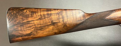 ANTIQUE WILLIAM POWELL & SON 20 BORE BAR IN WOOD HAMMERGUN 29” FINE DAMASCUS CYL/CYL BARRELS ABSOLUTELY STUNNING SMALLBORE HAMMERGUN BUILT IN 1876 - Image 14 of 23