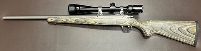 RARE RUGER 77/17 ALL WEATHER .17 MACH 2 20” HEAVY BARREL BUSHNELL 6-18x40 SCOPE LAMINATE STOCK EXCELLENT CONDITION SCARCE CONFIGURATION BUILT IN 2006 - Image 2 of 17