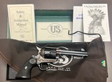 NIB UNFIRED US FIRE ARMS MFG CO (USFA) SAA.45 COLT FACTORY ARMORY A ENGRAVING BY DENNIS KIES STUNNING 24XXX SN USA BUILT REVOLVER - Image 1 of 15