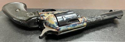 NIB UNFIRED US FIRE ARMS MFG CO (USFA) SAA.45 COLT FACTORY ARMORY A ENGRAVING BY DENNIS KIES STUNNING 24XXX SN USA BUILT REVOLVER - Image 11 of 15