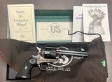 NIB UNFIRED US FIRE ARMS MFG CO (USFA) SAA.45 COLT FACTORY ARMORY A ENGRAVING BY DENNIS KIES STUNNING 24XXX SN USA MADE REVOLVER BUILT IN 2006 - Image 1 of 15