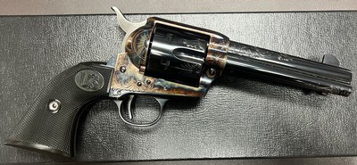 NIB UNFIRED US FIRE ARMS MFG CO (USFA) SAA.45 COLT FACTORY ARMORY A ENGRAVING BY DENNIS KIES STUNNING 24XXX SN USA BUILT REVOLVER - Image 2 of 15