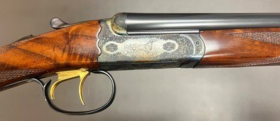 CSMC CHRISTIAN HUNTER .410 28” SK1/SK2 FIGURED WOOD WITH GAME & SCROLL ENGRAVED SCALLOPED FRAME 5LBS 4OZ STUNNING MODERN SMALLBORE - Image 1 of 24