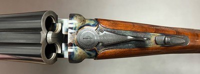 CSMC CHRISTIAN HUNTER .410 28” SK1/SK2 FIGURED WOOD WITH GAME & SCROLL ENGRAVED SCALLOPED FRAME 5LBS 4OZ STUNNING MODERN SMALLBORE - Image 4 of 24