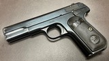 COLT 1903 .32 ACP 4” BARREL WITH EXCELLENT BORE ONE ORIGINAL MAGAZINE “BROWNINGS PATENT” MARKED SLIDE LOW 10XXX SN BUILT IN 1904 - Image 5 of 9