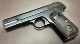 COLT 1903 .32 ACP 4” BARREL WITH EXCELLENT BORE ONE ORIGINAL PINNED MAGAZINE “BROWNINGS PATENT” MARKED SLIDE LOW 10XXX SN BUILT IN 1904 - Image 5 of 9