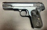 COLT 1903 .32 ACP 4” BARREL WITH EXCELLENT BORE ONE ORIGINAL MAGAZINE “BROWNINGS PATENT” MARKED SLIDE LOW 10XXX SN BUILT IN 1904 - Image 1 of 9