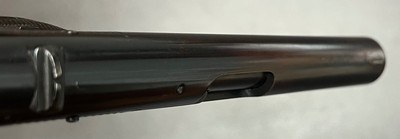 COLT 1903 .32 ACP 4” BARREL WITH EXCELLENT BORE ONE ORIGINAL MAGAZINE “BROWNINGS PATENT” MARKED SLIDE LOW 10XXX SN BUILT IN 1904 - Image 4 of 9