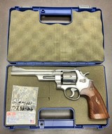 SMITH & WESSON MODEL 624 STAINLESS .44 SPECIAL 6 1/2” BARREL SLIM GRIPS TK CUSTOM MOON CLIP CONVERSION CLASSIC N FRAME PRE LOCK REVOLVER - Image 1 of 14