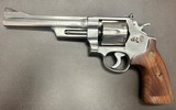 SMITH & WESSON MODEL 624 STAINLESS .44 SPECIAL 6 1/2” BARREL SLIM GRIPS TK CUSTOM MOON CLIP CONVERSION CLASSIC N FRAME PRE LOCK REVOLVER - Image 3 of 14