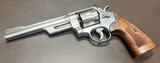 SMITH & WESSON MODEL 624 STAINLESS .44 SPECIAL 6 1/2” BARREL SLIM GRIPS TK CUSTOM MOON CLIP CONVERSION CLASSIC N FRAME PRE LOCK REVOLVER - Image 6 of 14